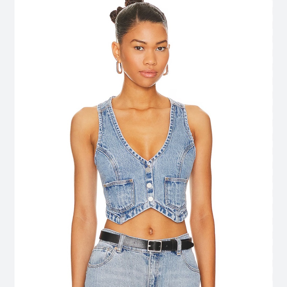 Abrand Georgia denim vest